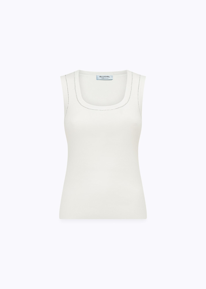 CARDIGAN E TOP CON STRASS