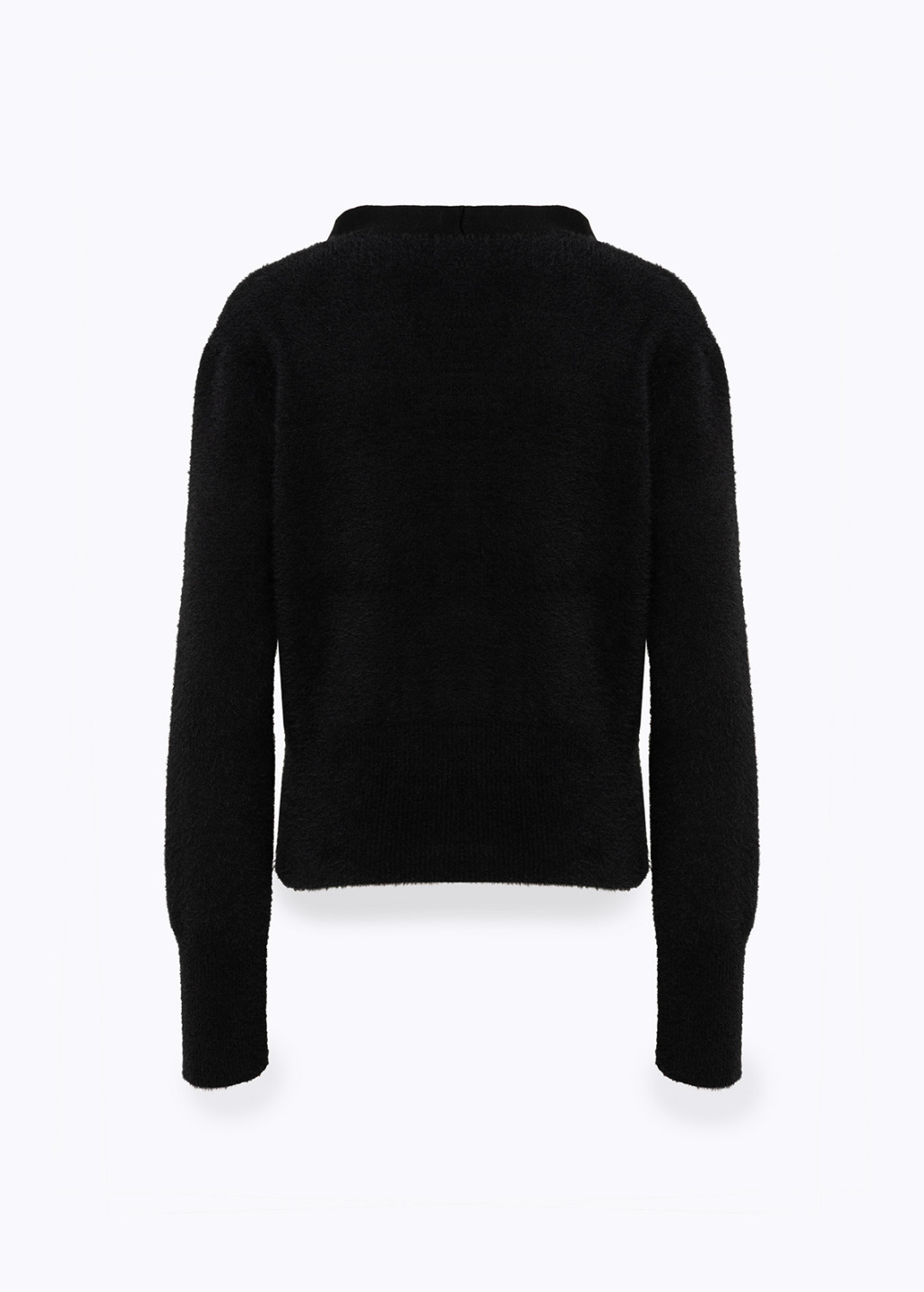 BLUGIRL: CARDIGAN AND TOP IN FUR-EFFECT YARN