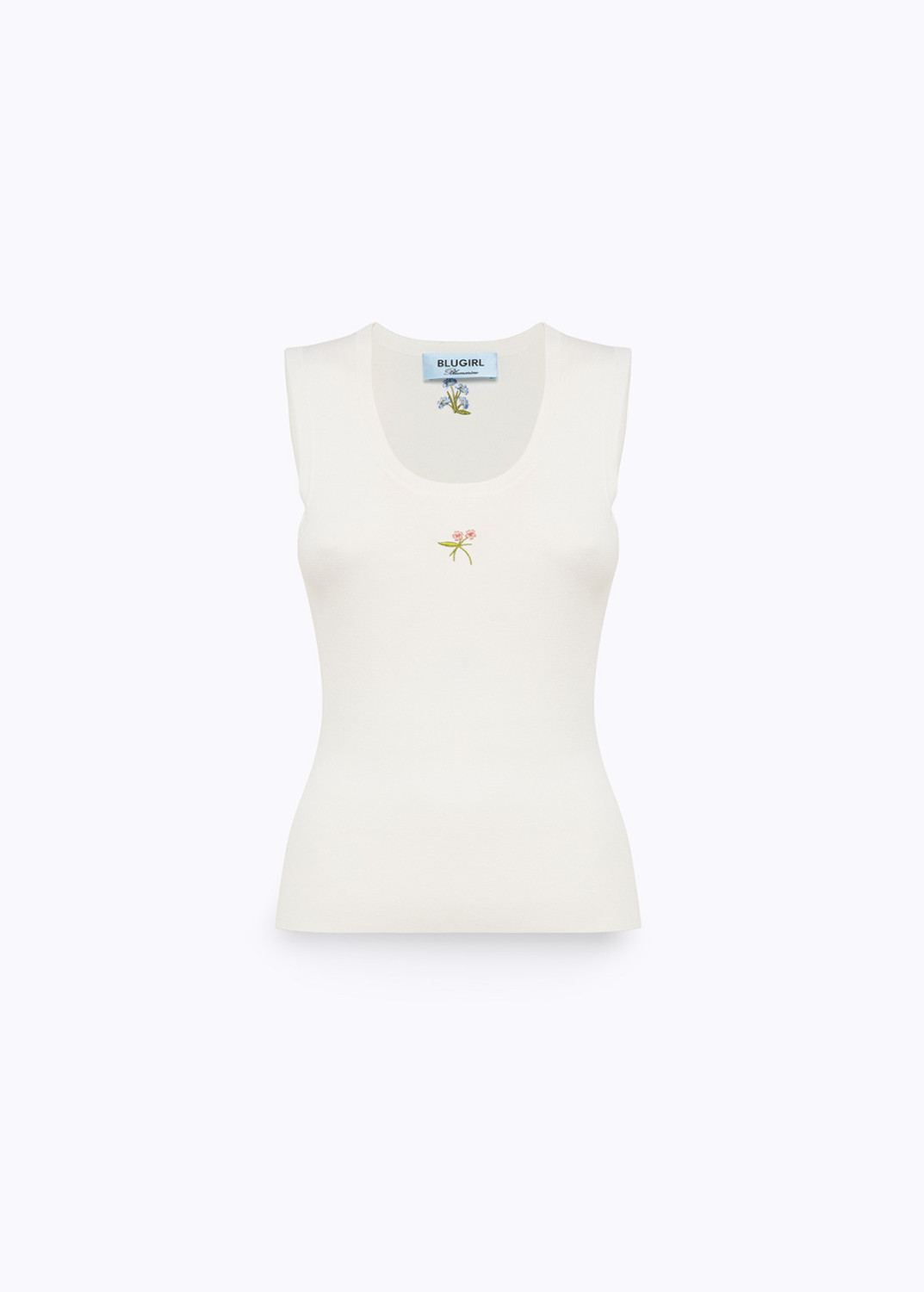 BLUGIRL: CARDIGAN E TOP IN MAGLIA CON RICAMI