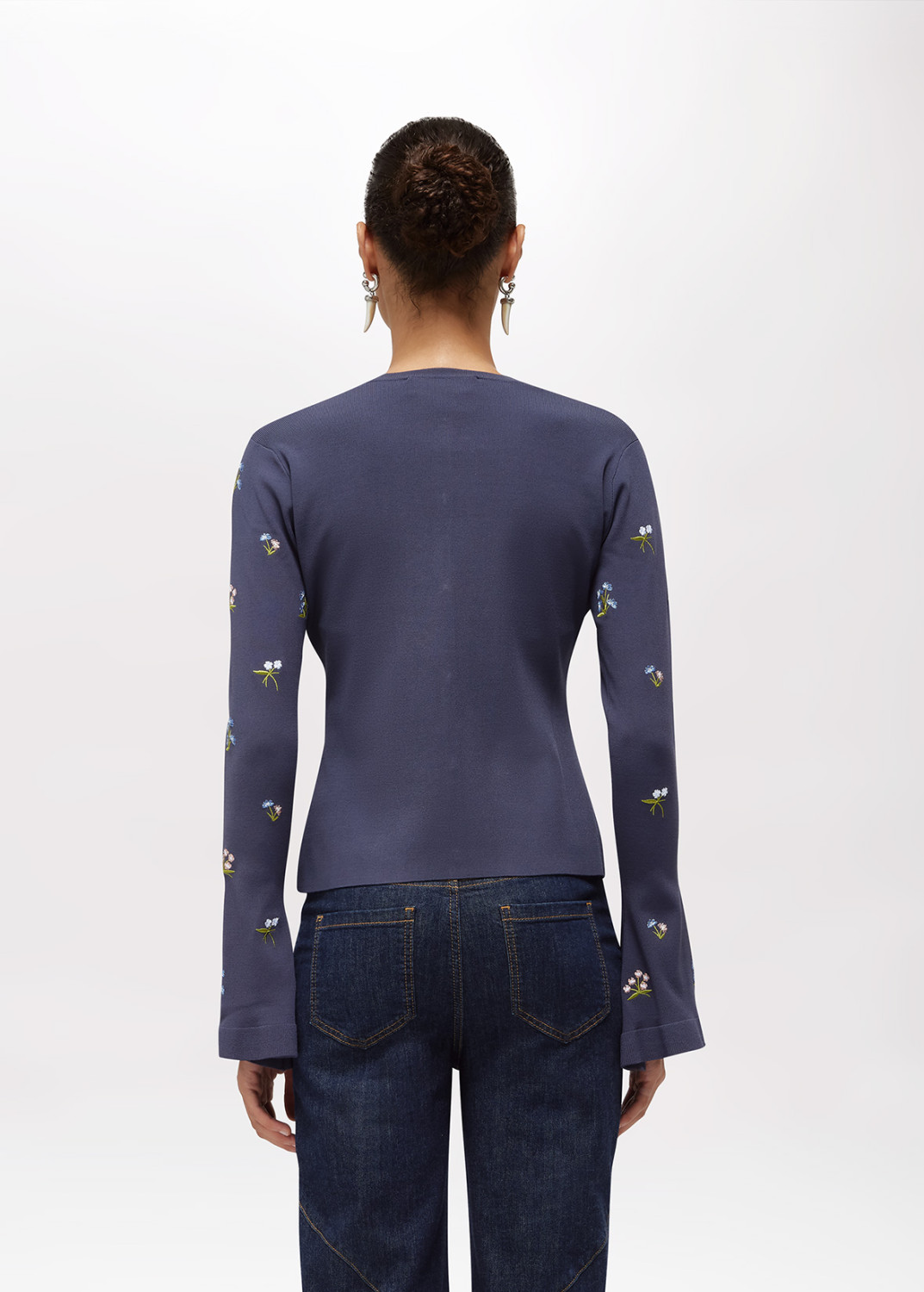 BLUGIRL: CARDIGAN E TOP IN MAGLIA CON RICAMI