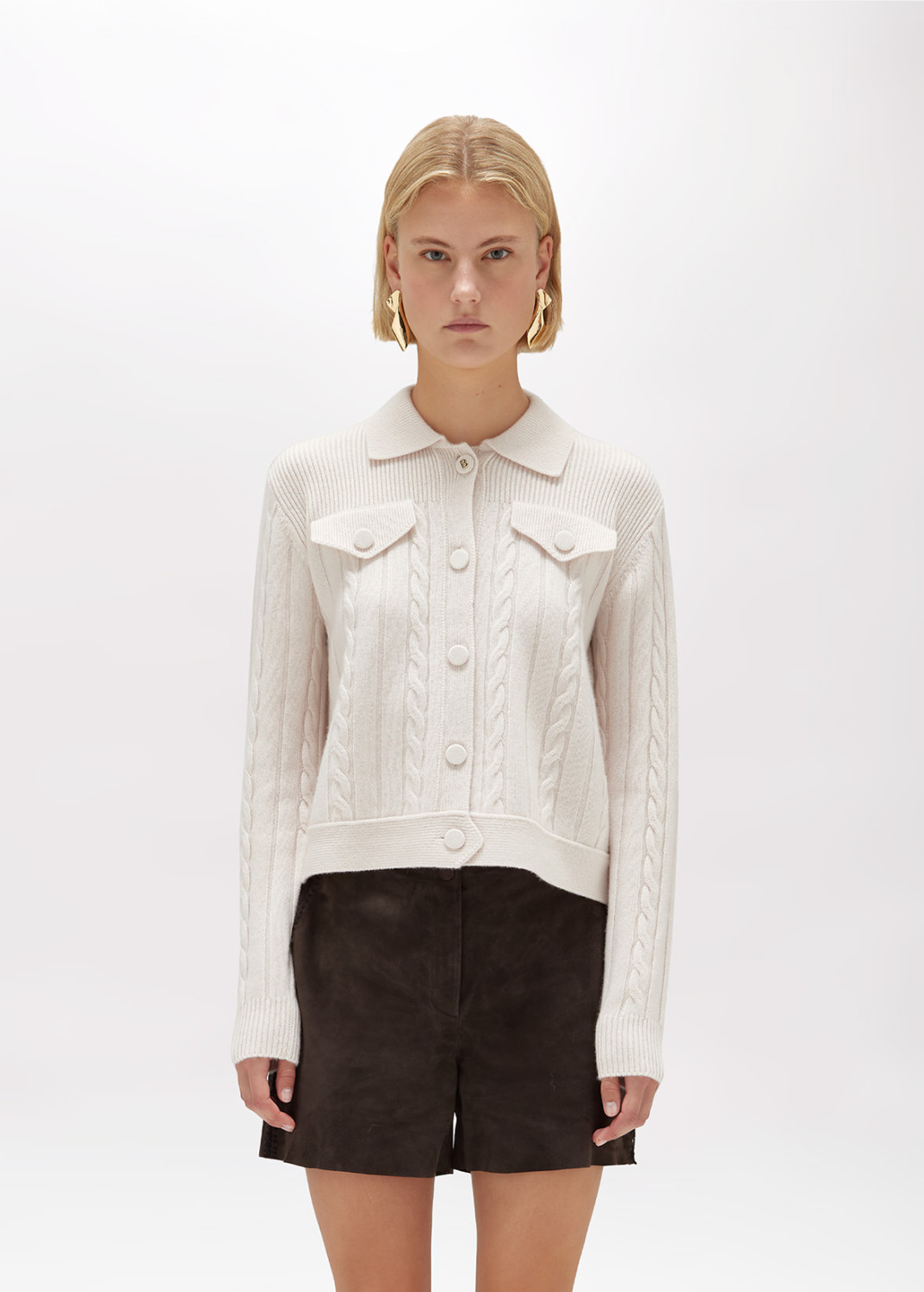 BLUGIRL: WOOL AND CASHMERE CARDIGAN