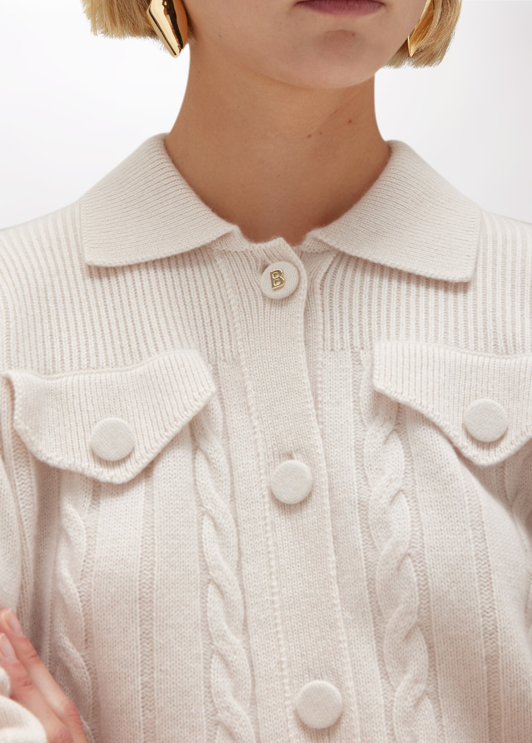 BLUGIRL: WOOL AND CASHMERE CARDIGAN