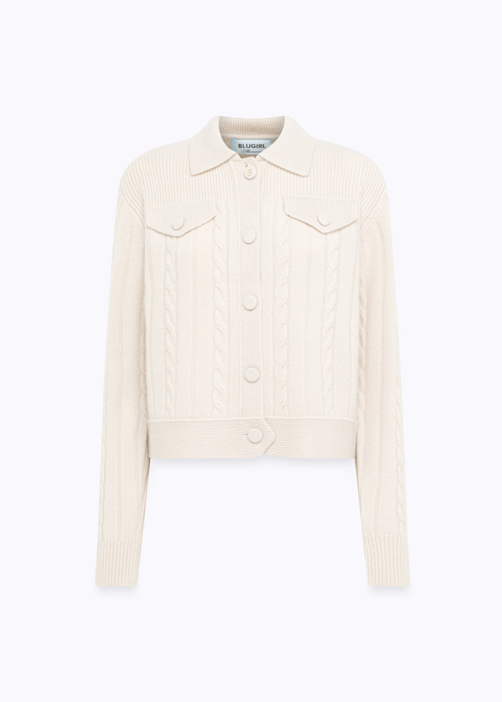 WOOL AND CASHMERE CARDIGAN