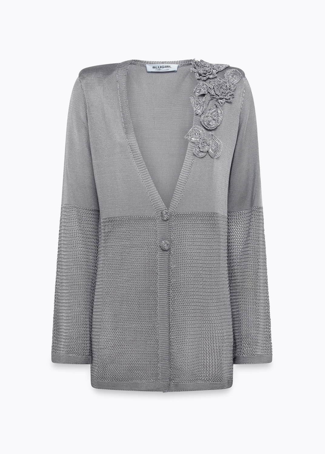 BLUGIRL: CARDIGAN IN MAGLIA CON RICAMO