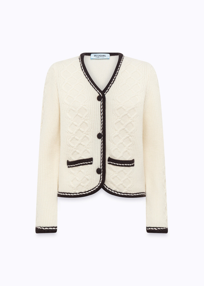 CARDIGAN IN MISTO LANA