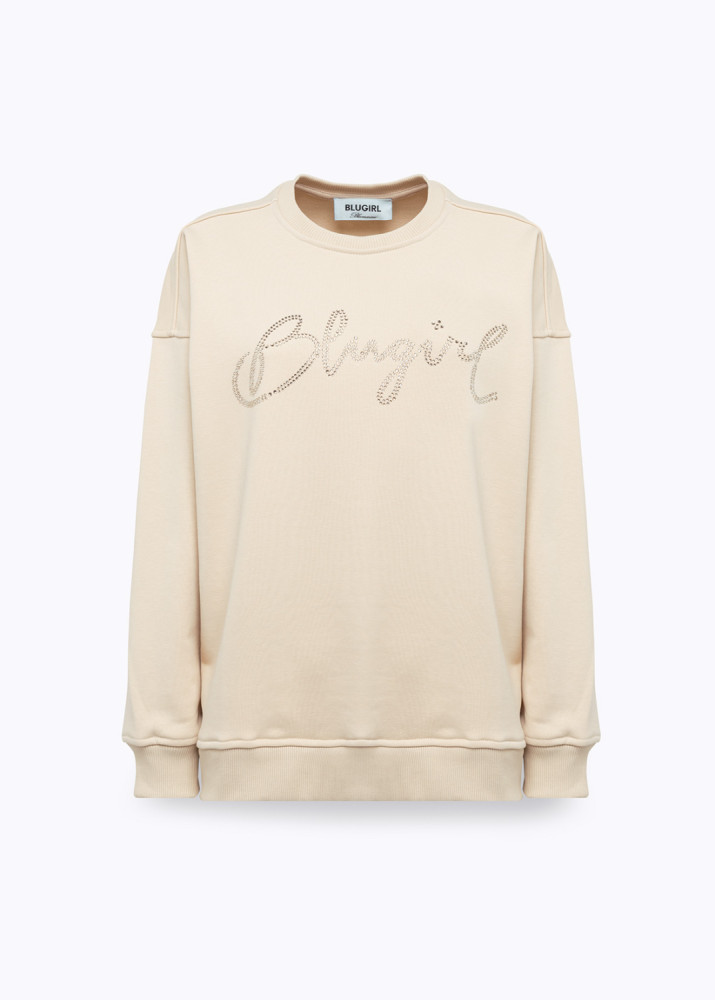 COTTON SWEATSHIRT WITH LOGO