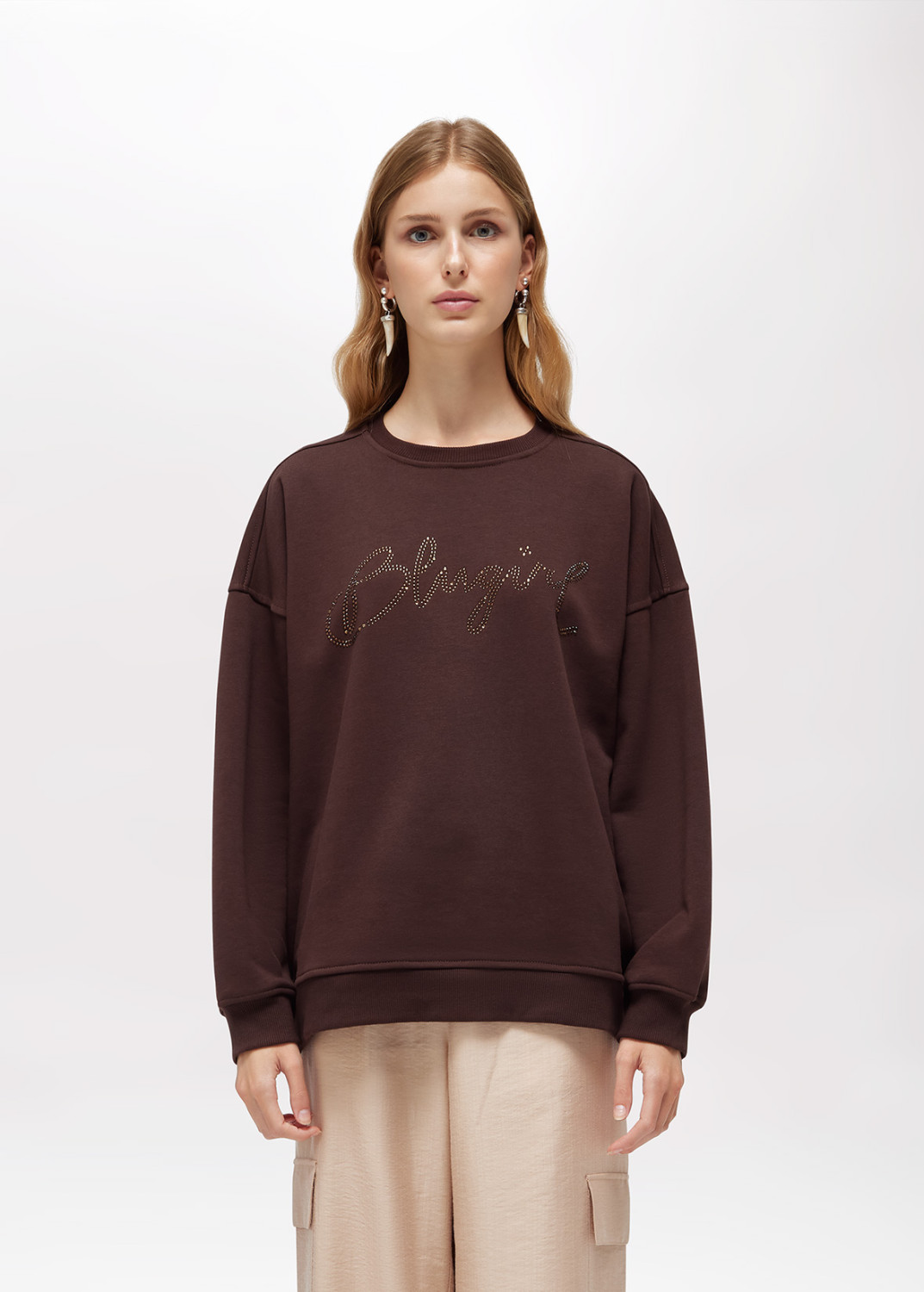 BLUGIRL: FELPA IN COTONE CON LOGO