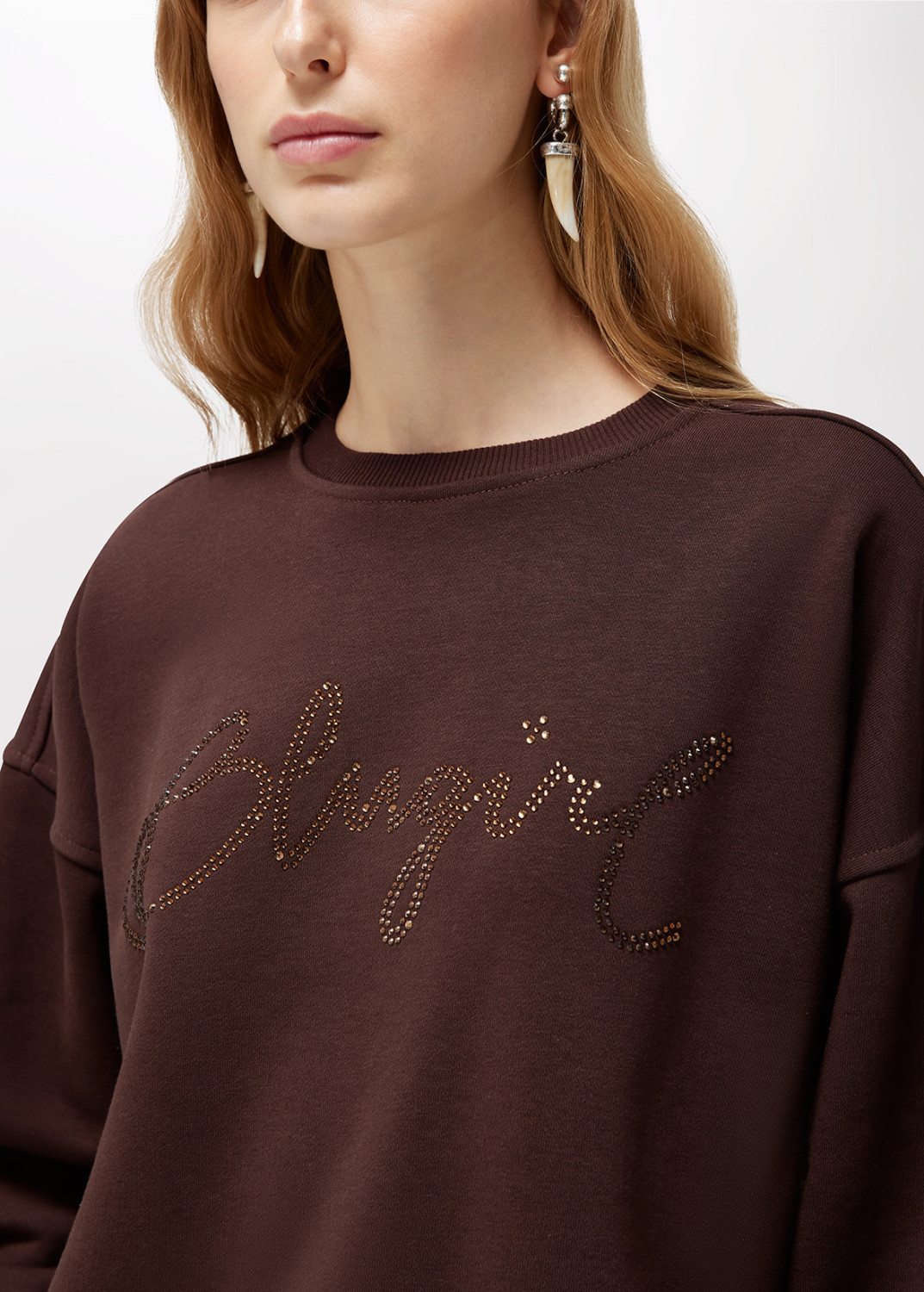 BLUGIRL: FELPA IN COTONE CON LOGO
