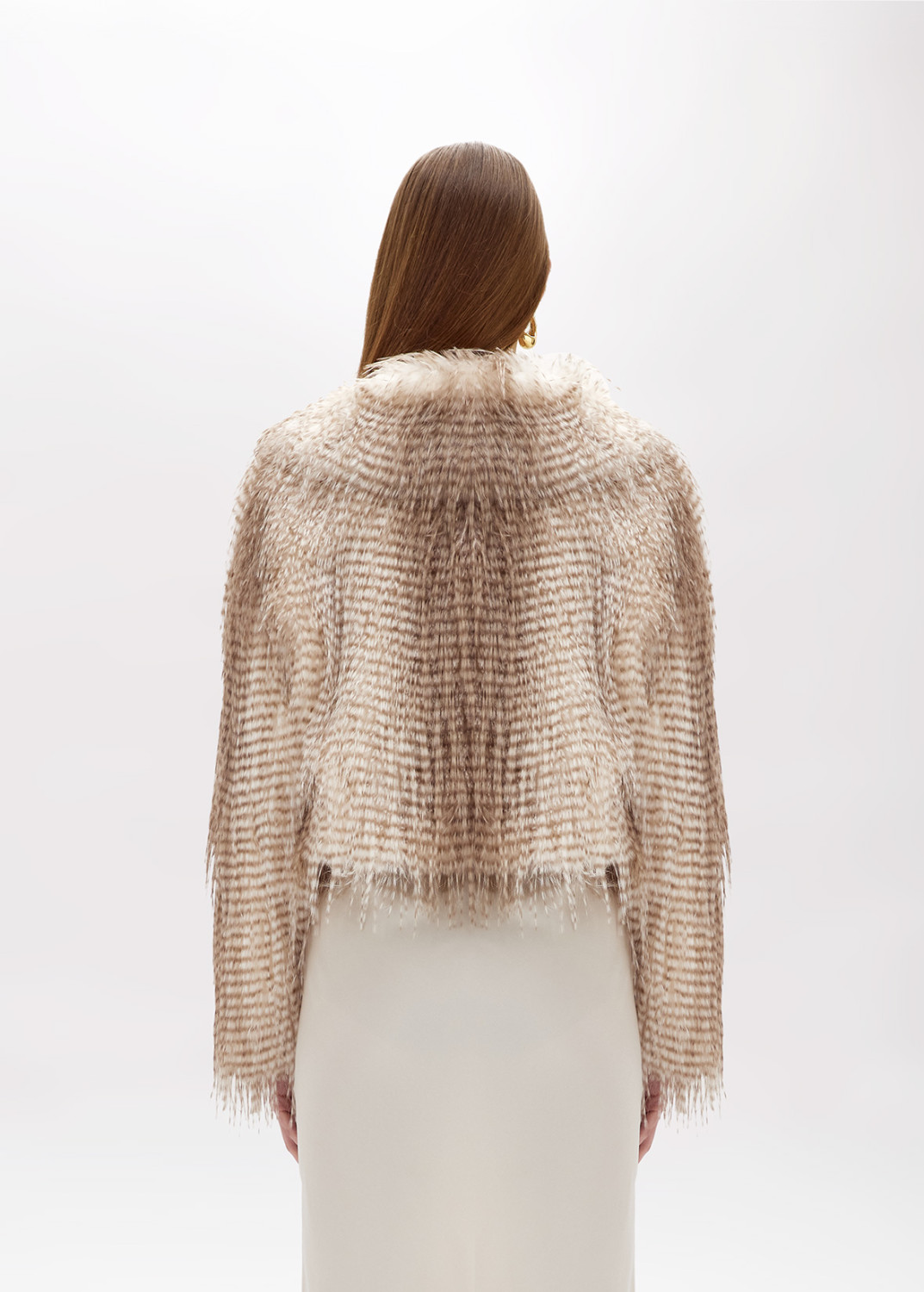 BLUGIRL: BOXY JACKET IN FAUX FUR