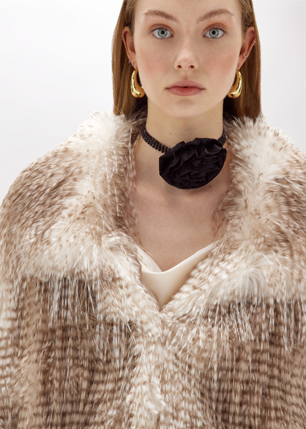 BLUGIRL: BOXY JACKET IN FAUX FUR