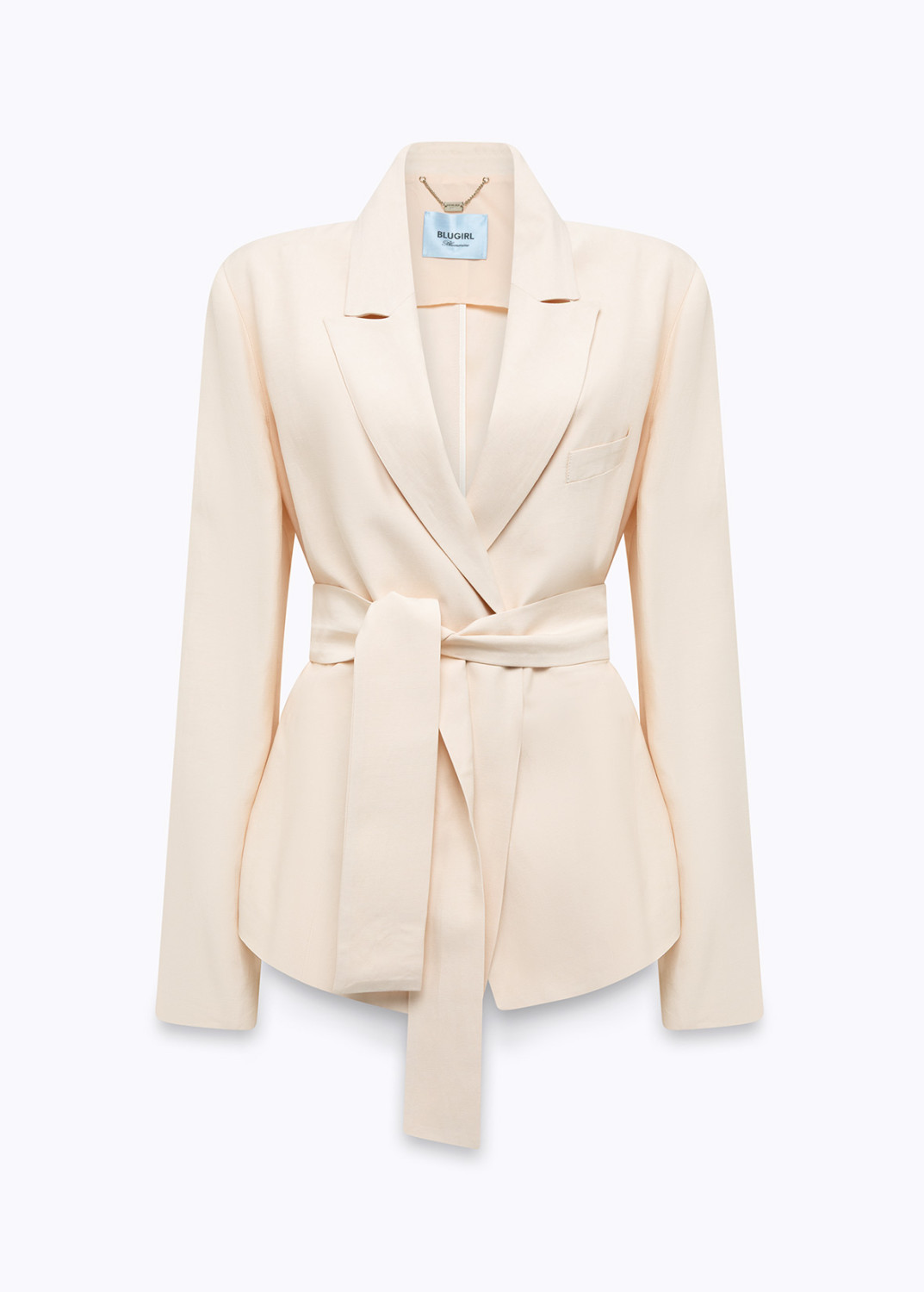 BLUGIRL: BOXY LINEN-BLEND JACKET