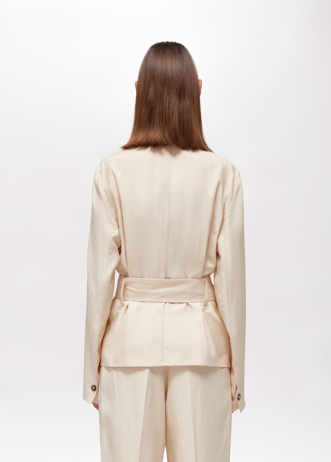 BLUGIRL: BOXY LINEN-BLEND JACKET