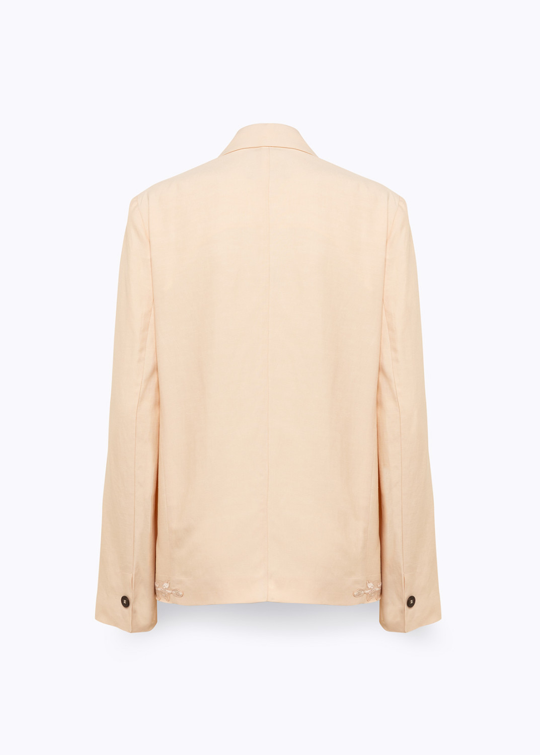 BLUGIRL: BOXY JACKET IN LINEN BLEND WITH LACE