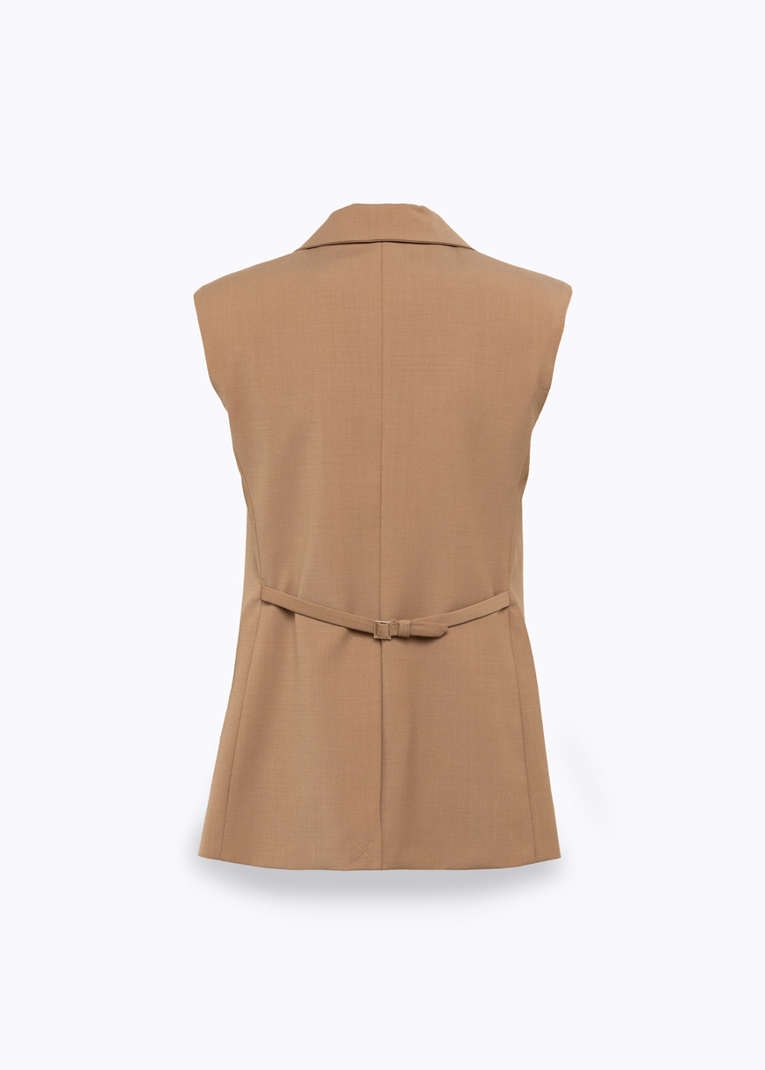 BLUGIRL: LIGHTWEIGHT WOOL WAISTCOAT WITH ROSE BROOCH