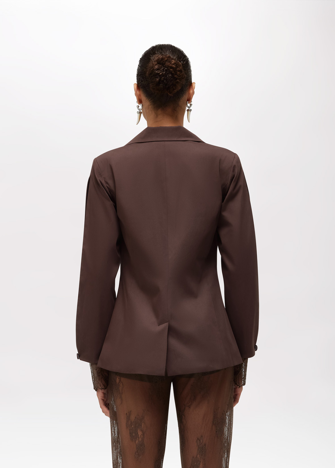 BLUGIRL: GIACCA IN COTONE CON PIZZO