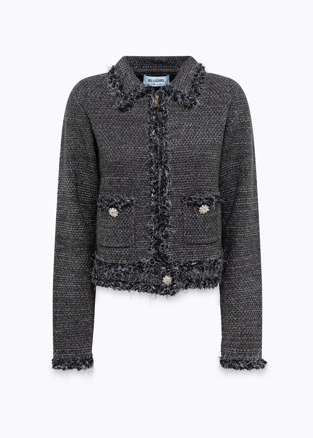 BLUGIRL: GIACCA IN MAGLIA MOULINÉ