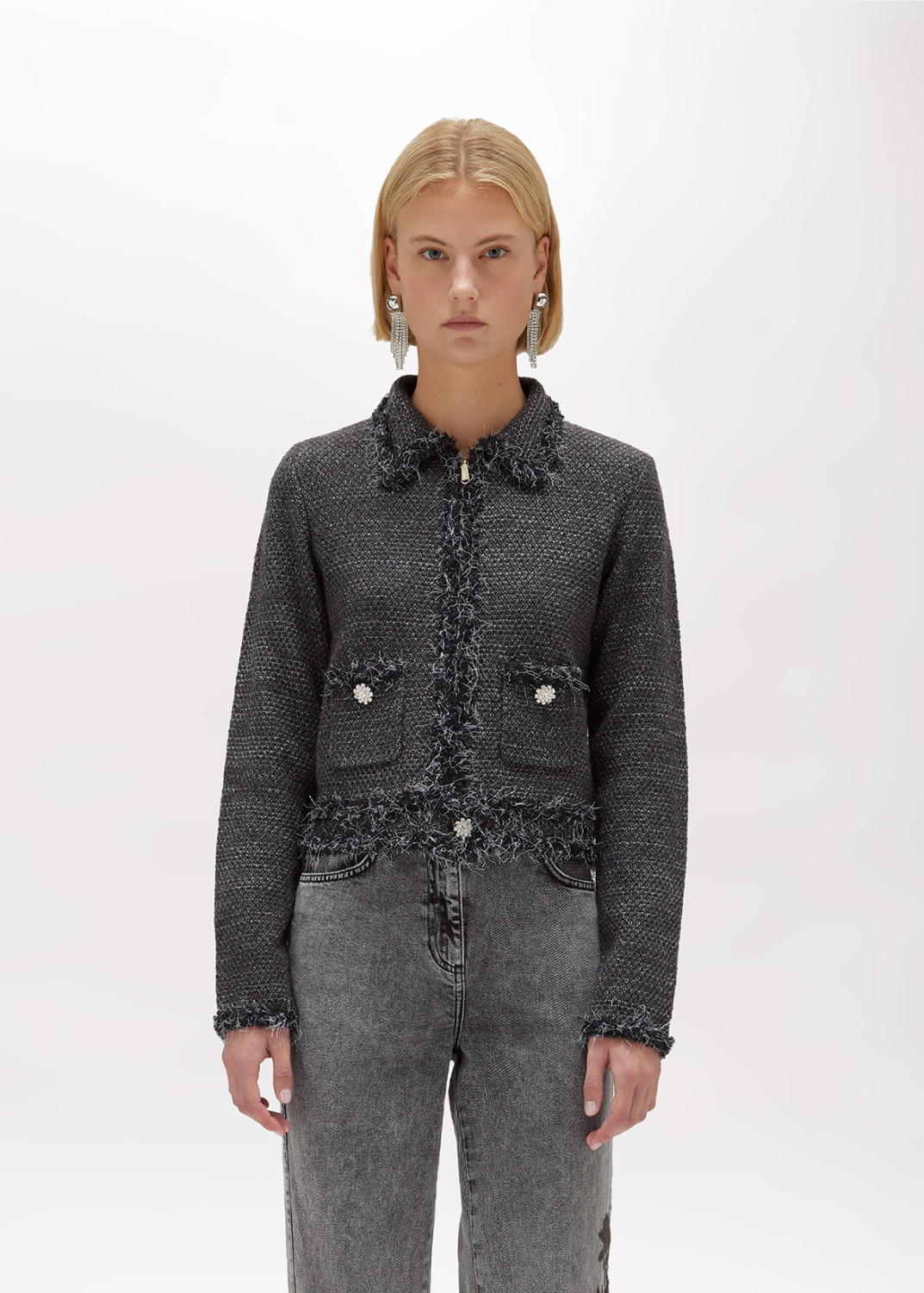 BLUGIRL: GIACCA IN MAGLIA MOULINÉ