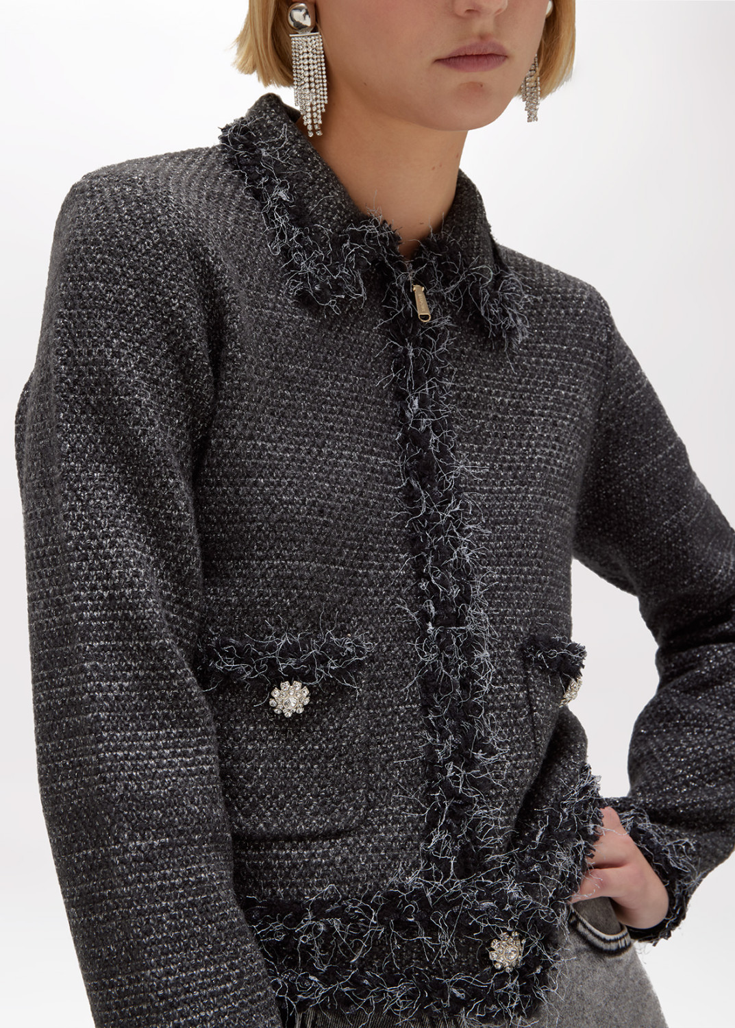 BLUGIRL: GIACCA IN MAGLIA MOULINÉ