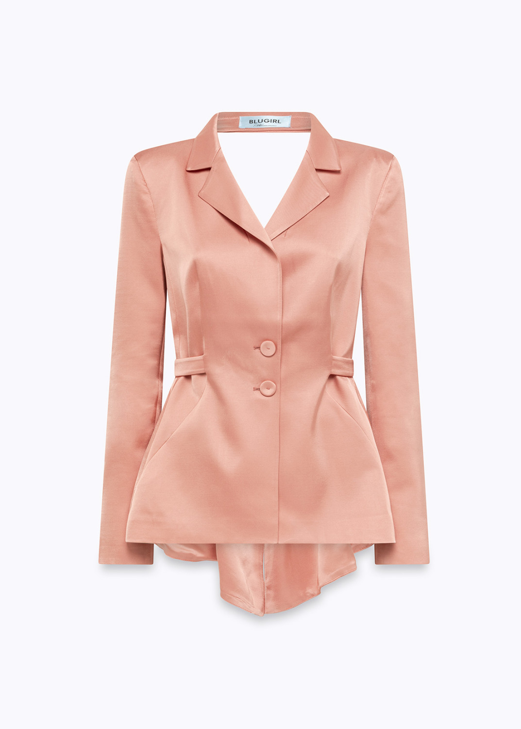 BLUGIRL: SATIN BLAZER WITH CUT-OUT