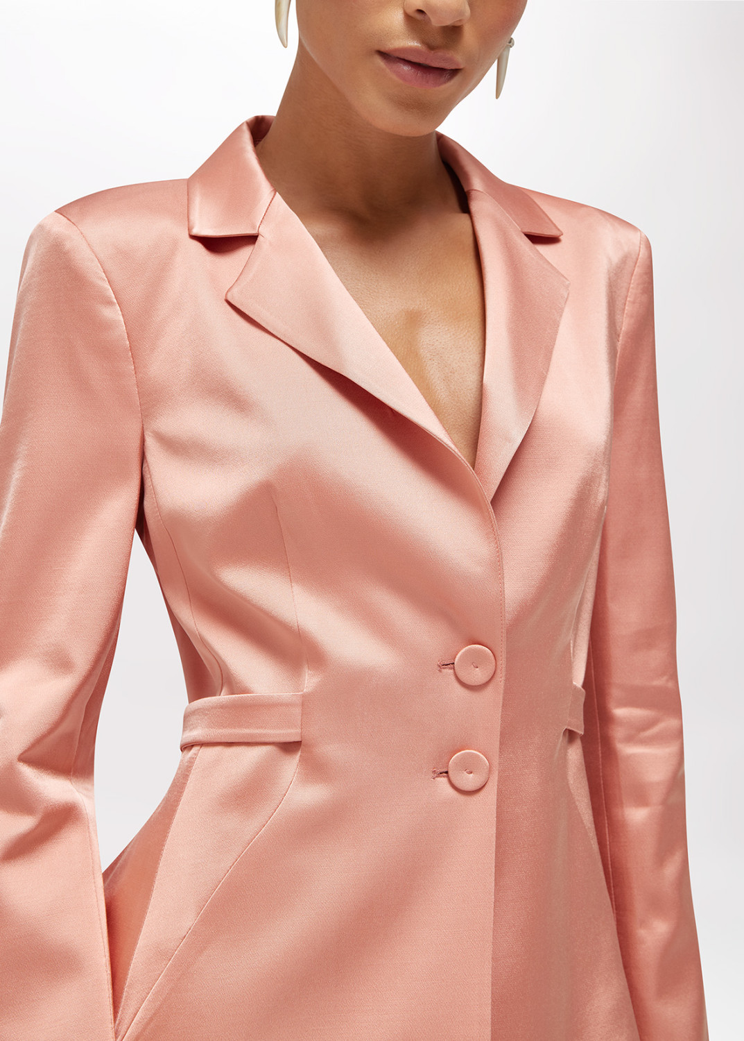 BLUGIRL: SATIN BLAZER WITH CUT-OUT