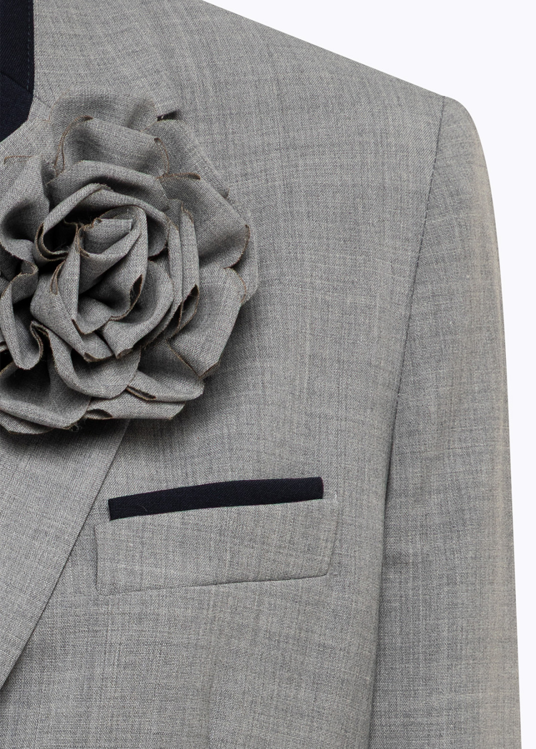 BLUGIRL: GIACCA OVER IN FRESCO DI LANA CON ROSA