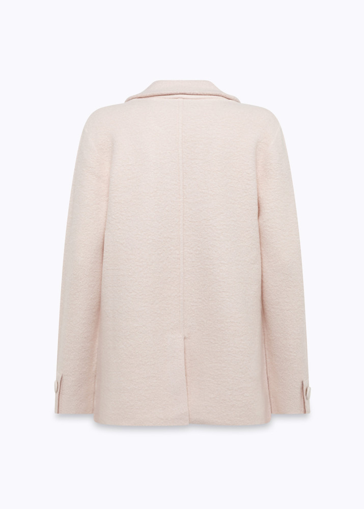 GIACCA OVER IN MAGLIA JACQUARD CON SPILLA