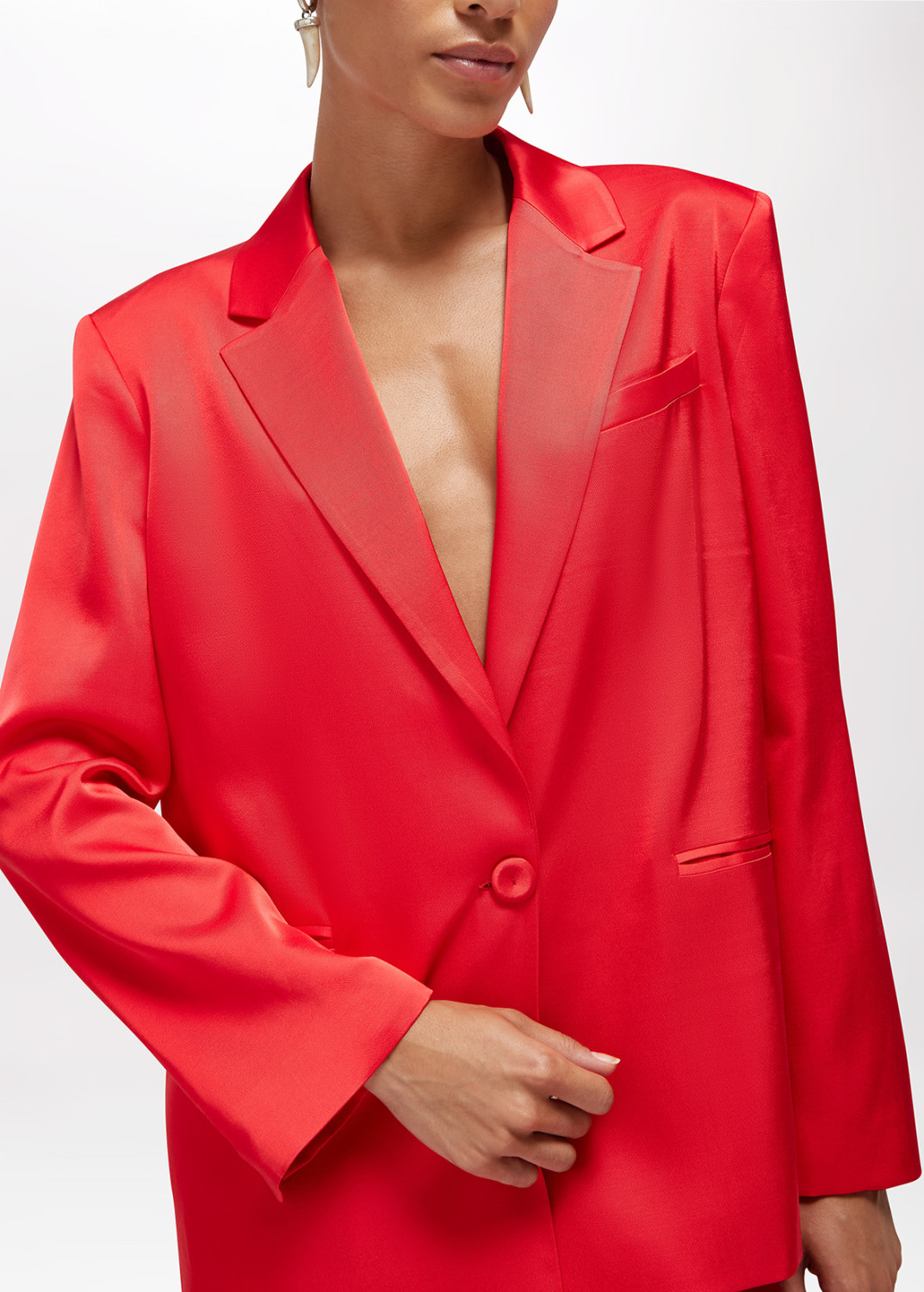 BLUGIRL: OVERSIZED SATIN BLAZER