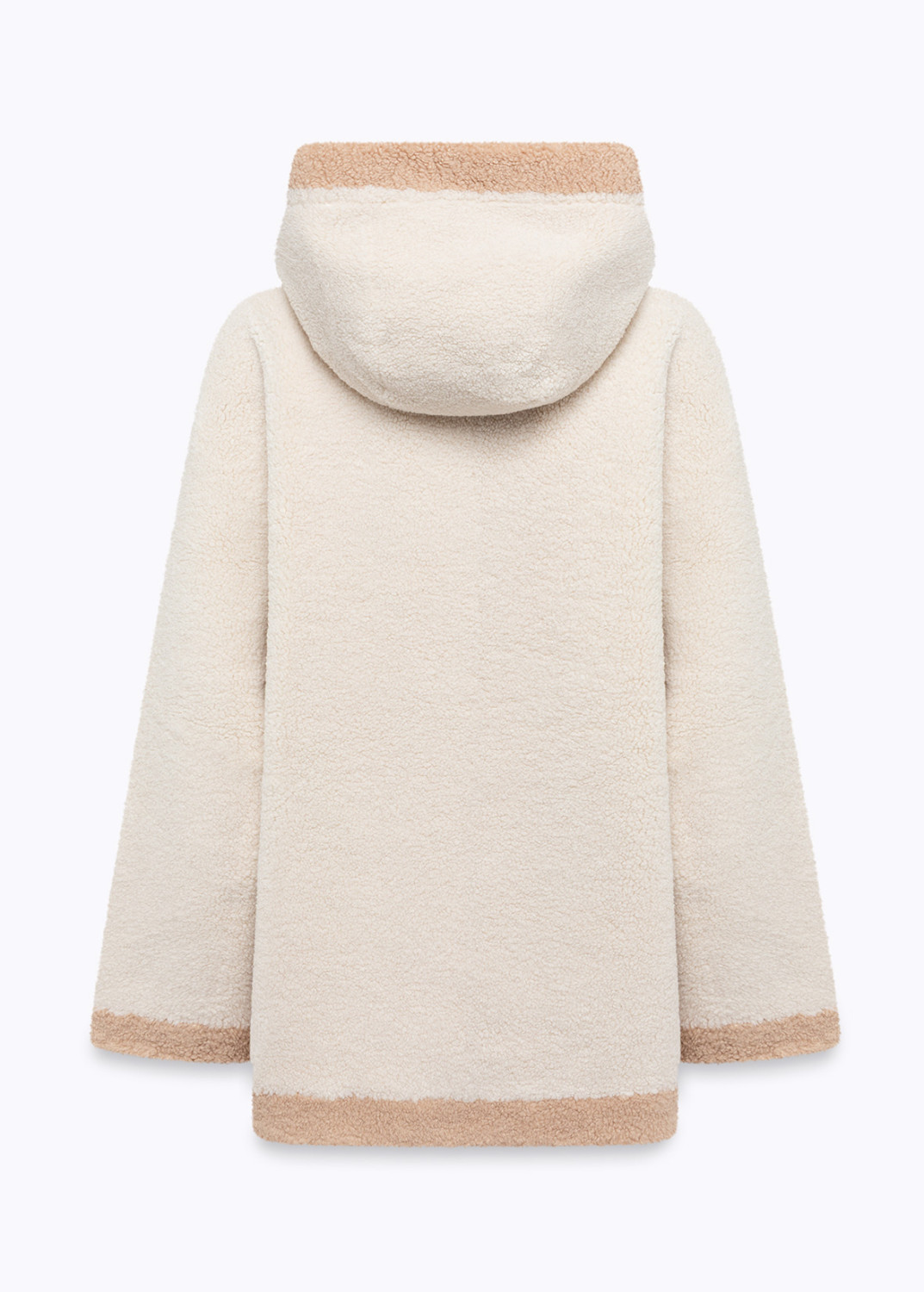 BLUGIRL: SHEARLING EFFECT COAT WITH LOGO