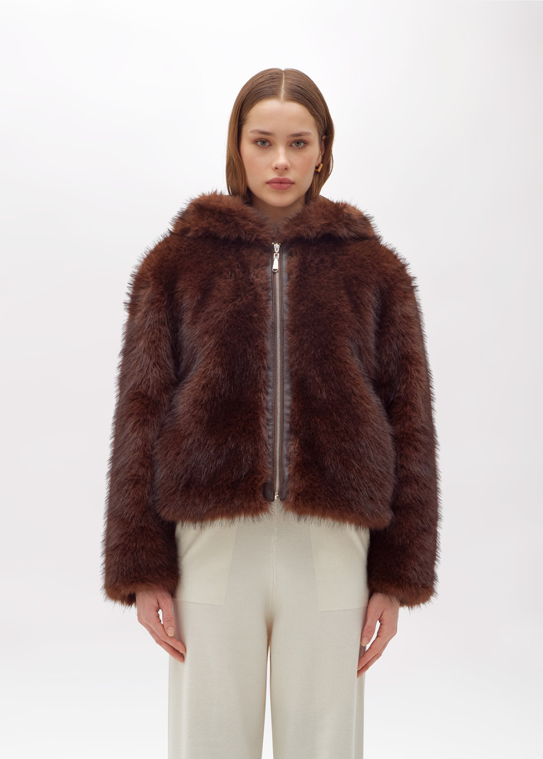 BLUGIRL: GIACCONE IN FAUX FUR