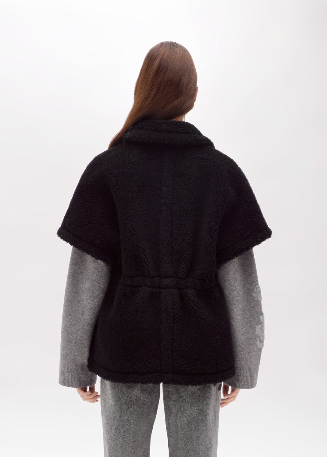 BLUGIRL: FAUX FUR KIMONO GILET