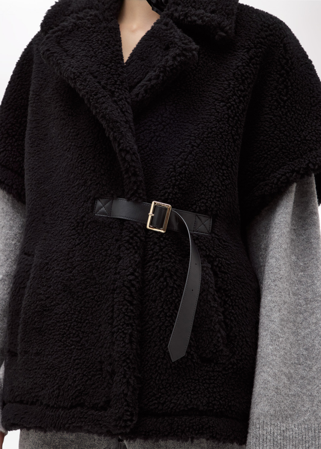 BLUGIRL: FAUX FUR KIMONO GILET