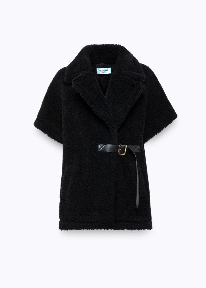 FAUX FUR KIMONO GILET