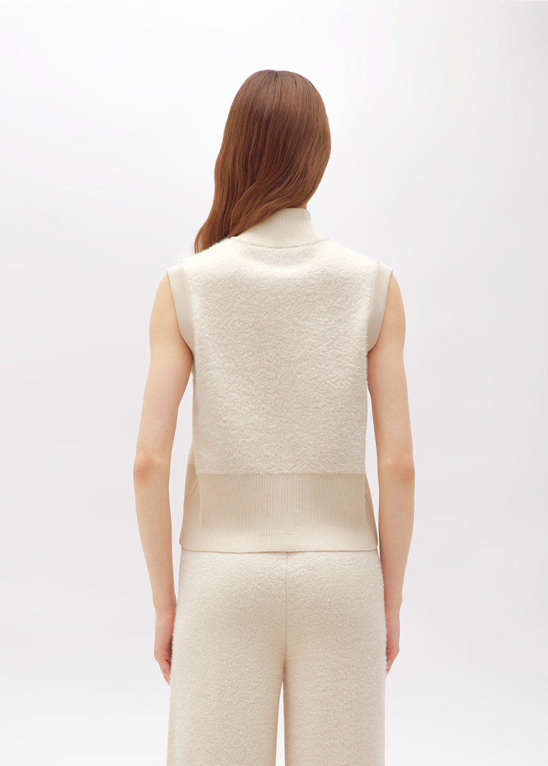 BLUGIRL: GILET IN FILATO EFFETTO PELLICCIA