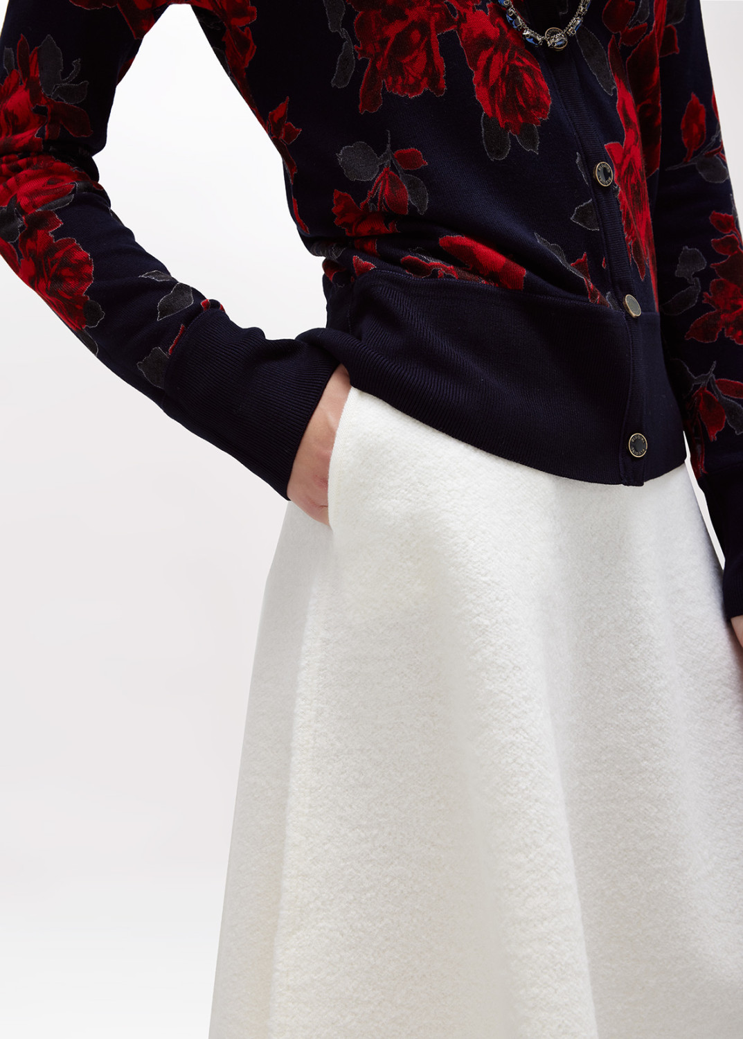 BLUGIRL: JACQUARD KNITTED SKIRT