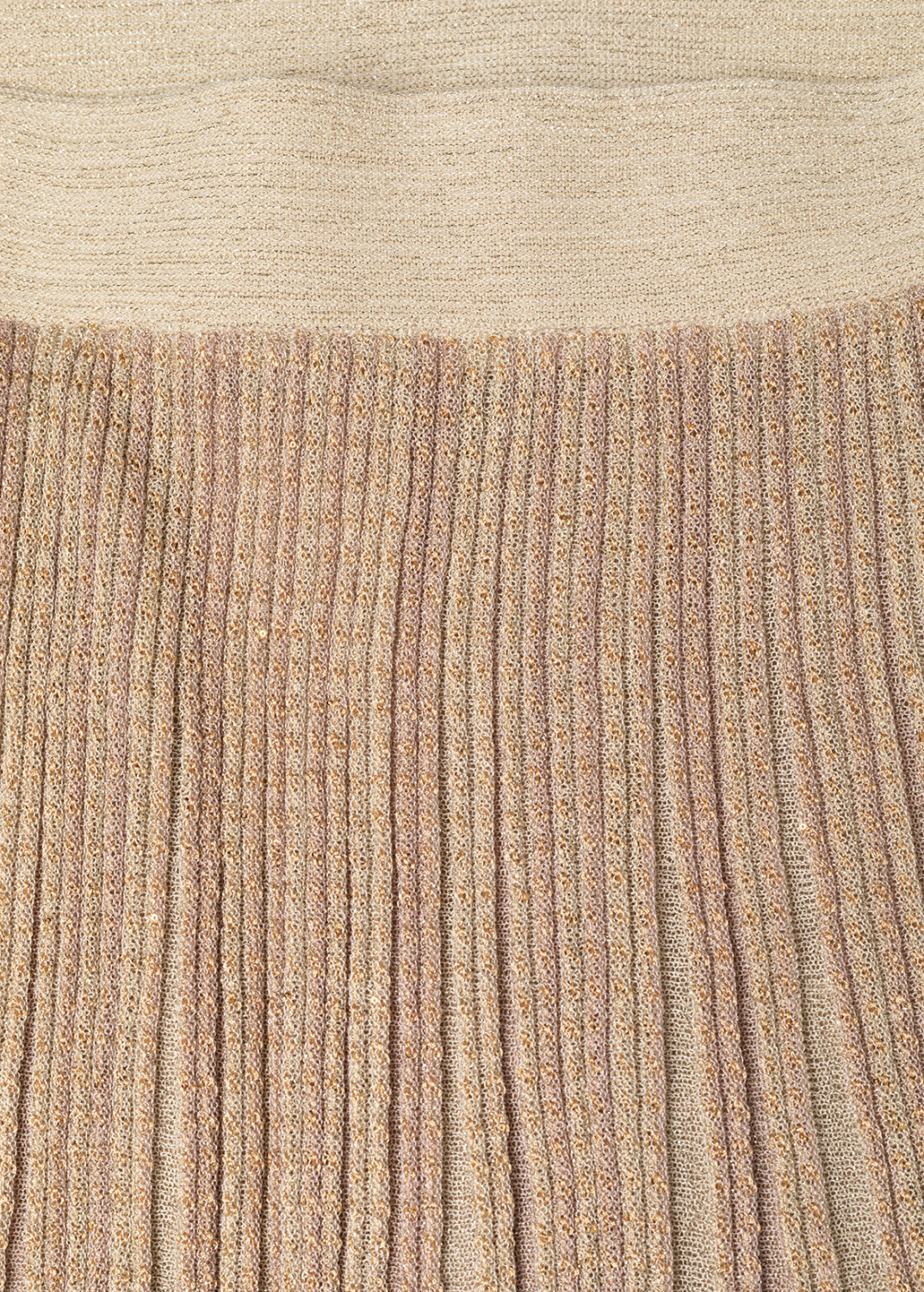 BLUGIRL: STRIPED LUREX-KNIT LONG SKIRT