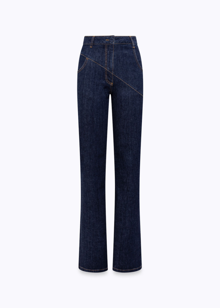 HIGH-WAISTED DENIM JEANS