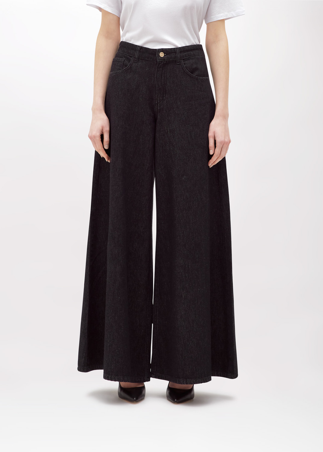 BLUGIRL: LOOSE FIT BLACK DENIM JEANS