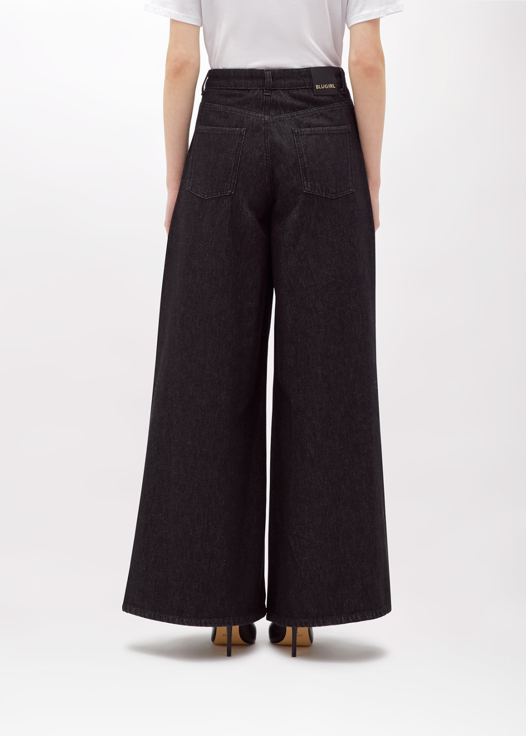 BLUGIRL: LOOSE FIT BLACK DENIM JEANS