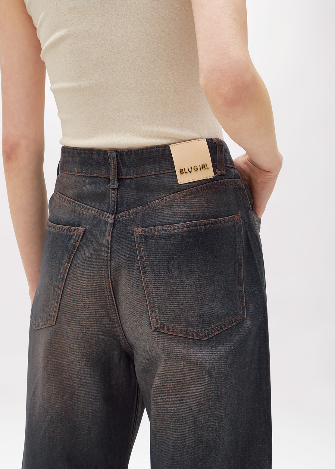 BLUGIRL: BALLOON JEANS IN DENIM