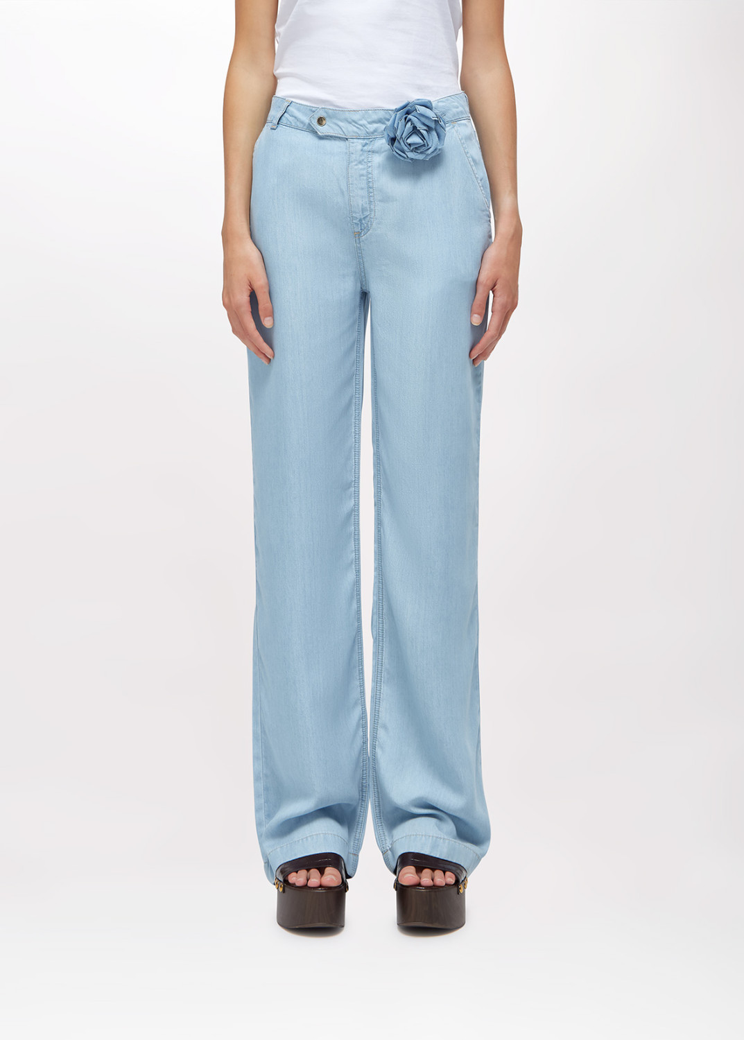 BLUGIRL: JEANS DRITTI IN DENIM LYOCELL