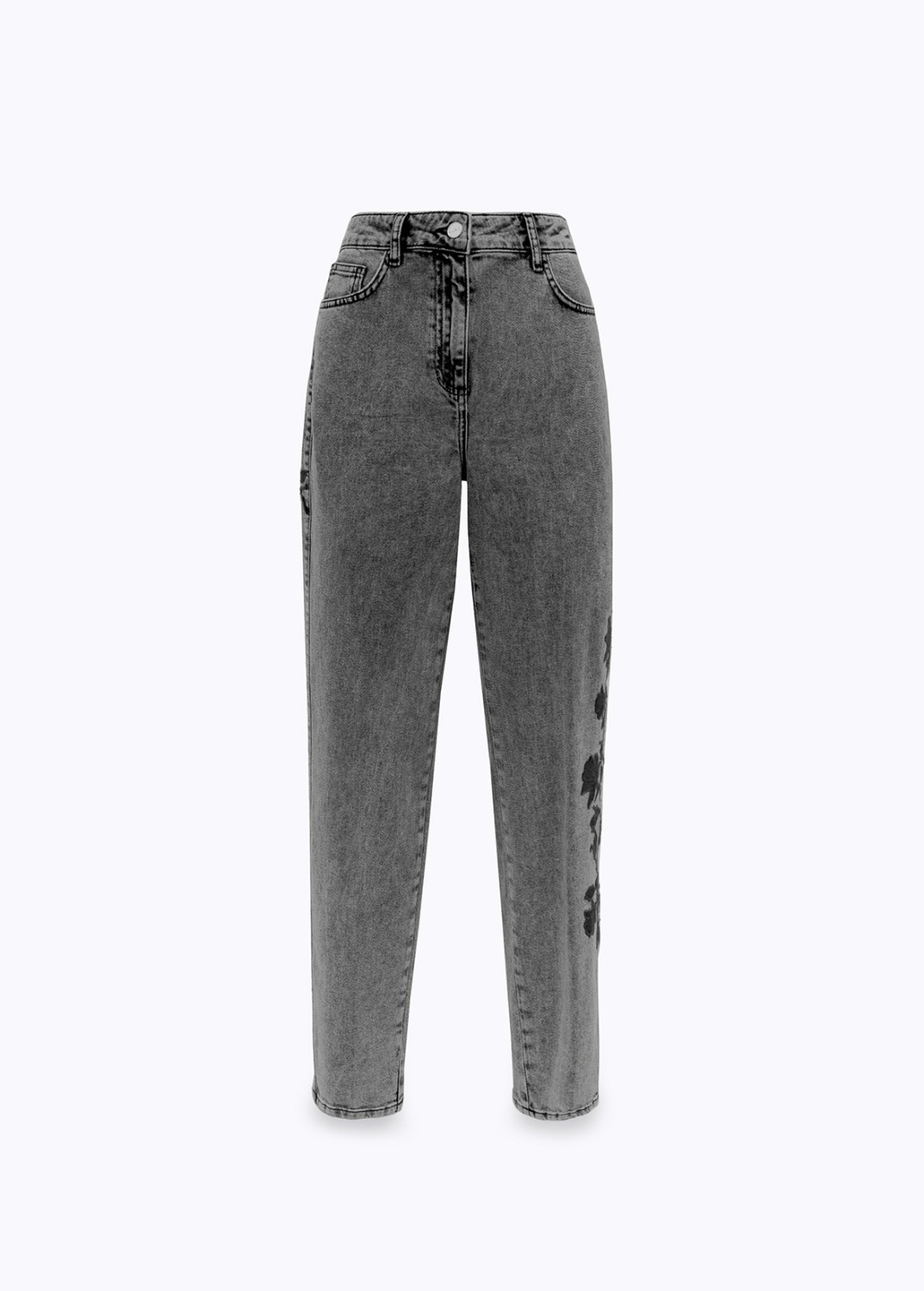 BLUGIRL: STRETCH DENIM JEANS WITH EMBROIDERY