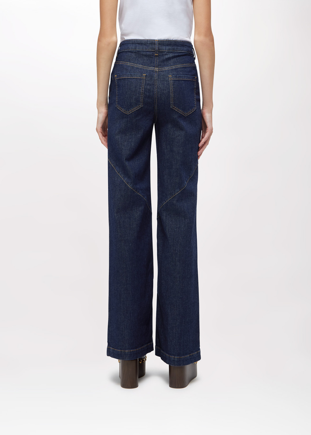 BLUGIRL: JEANS WIDE LEG IN DENIM