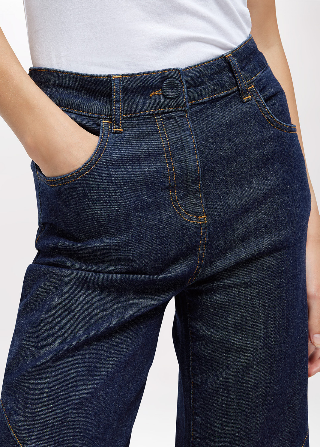 BLUGIRL: JEANS WIDE LEG IN DENIM