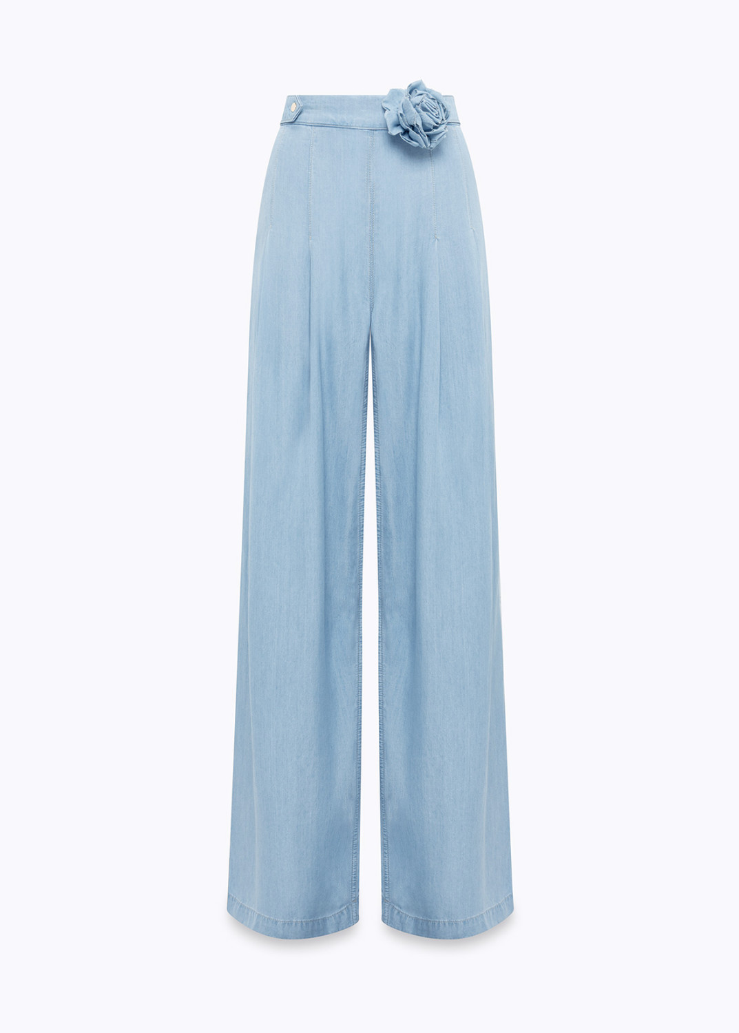 BLUGIRL: WIDE-LEG LYOCELL DENIM JEANS