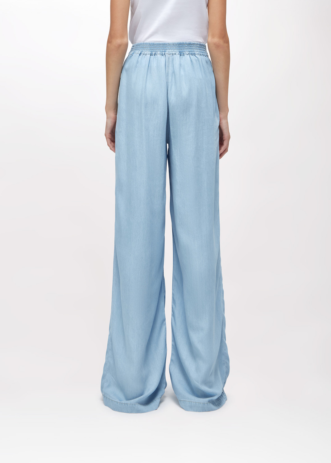 BLUGIRL: WIDE-LEG LYOCELL DENIM JEANS