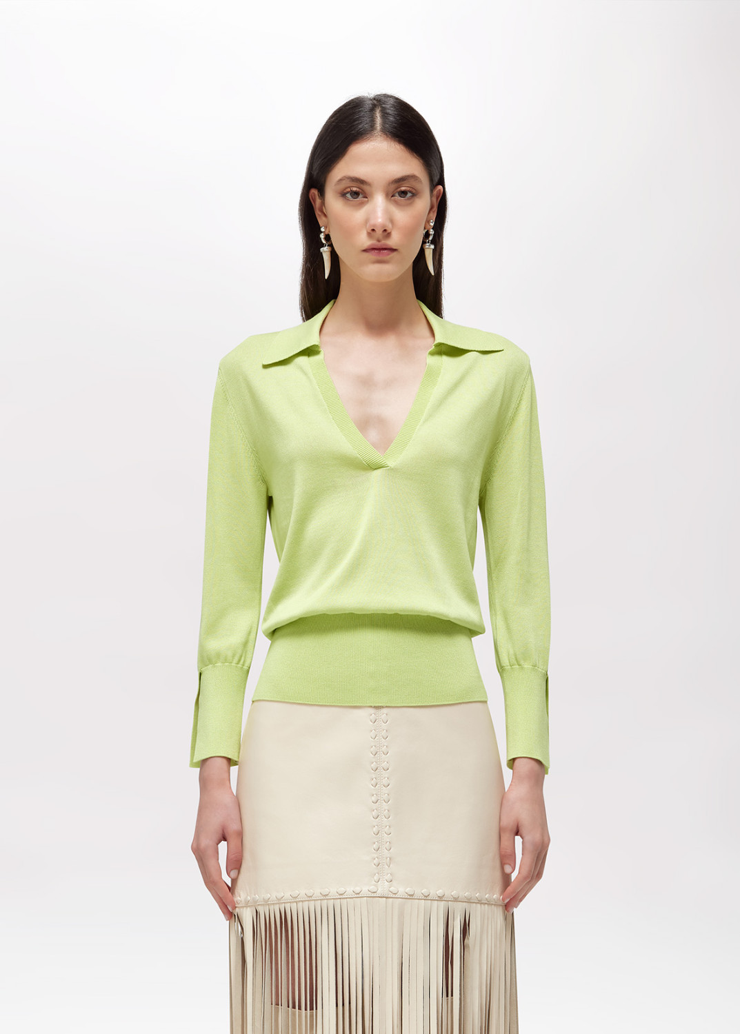 BLUGIRL: MAGLIA A POLO CON SPILLA