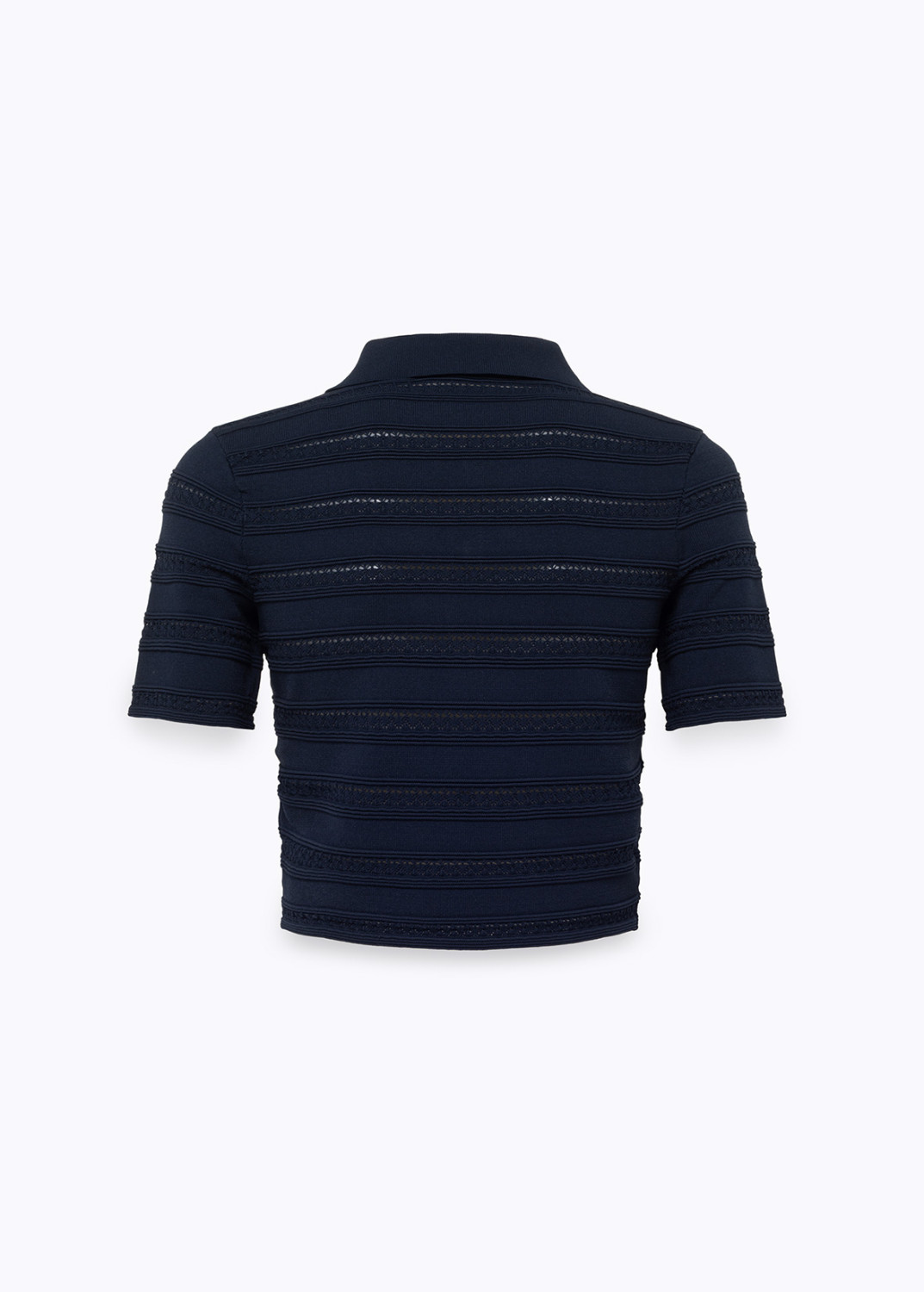 BLUGIRL: MAGLIA CROPPED IN VISCOSA POINTELLE