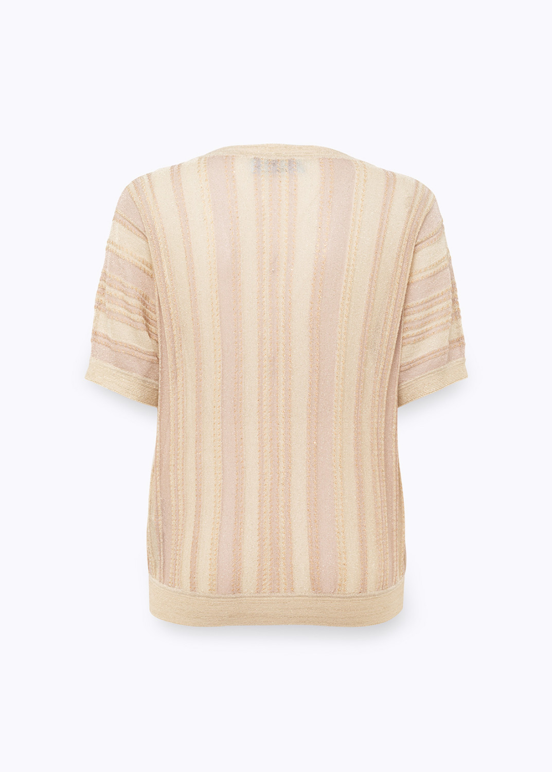 BLUGIRL: STRIPED LUREX-KNIT TOP