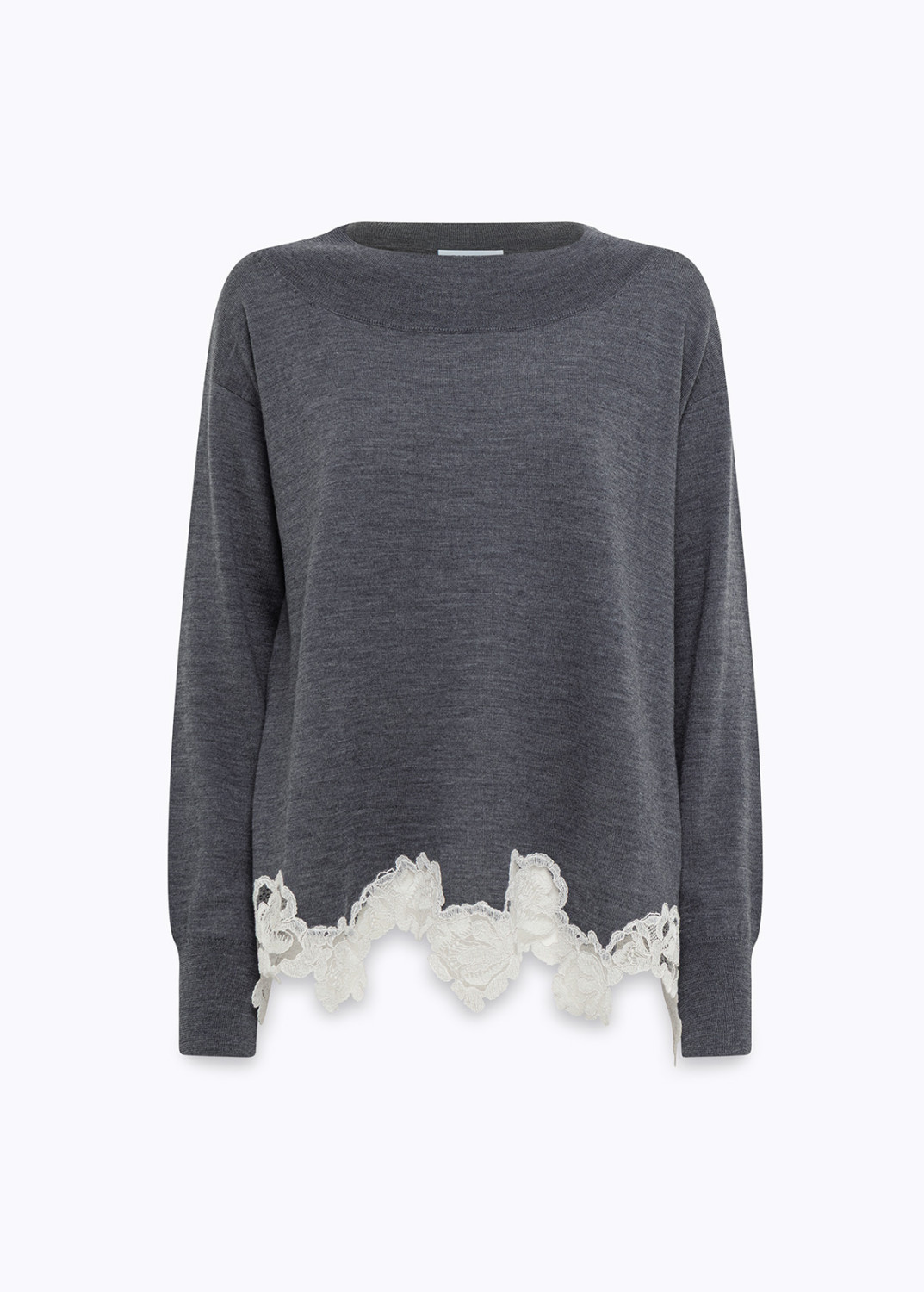 BLUGIRL: MAGLIA IN LANA CON PIZZO