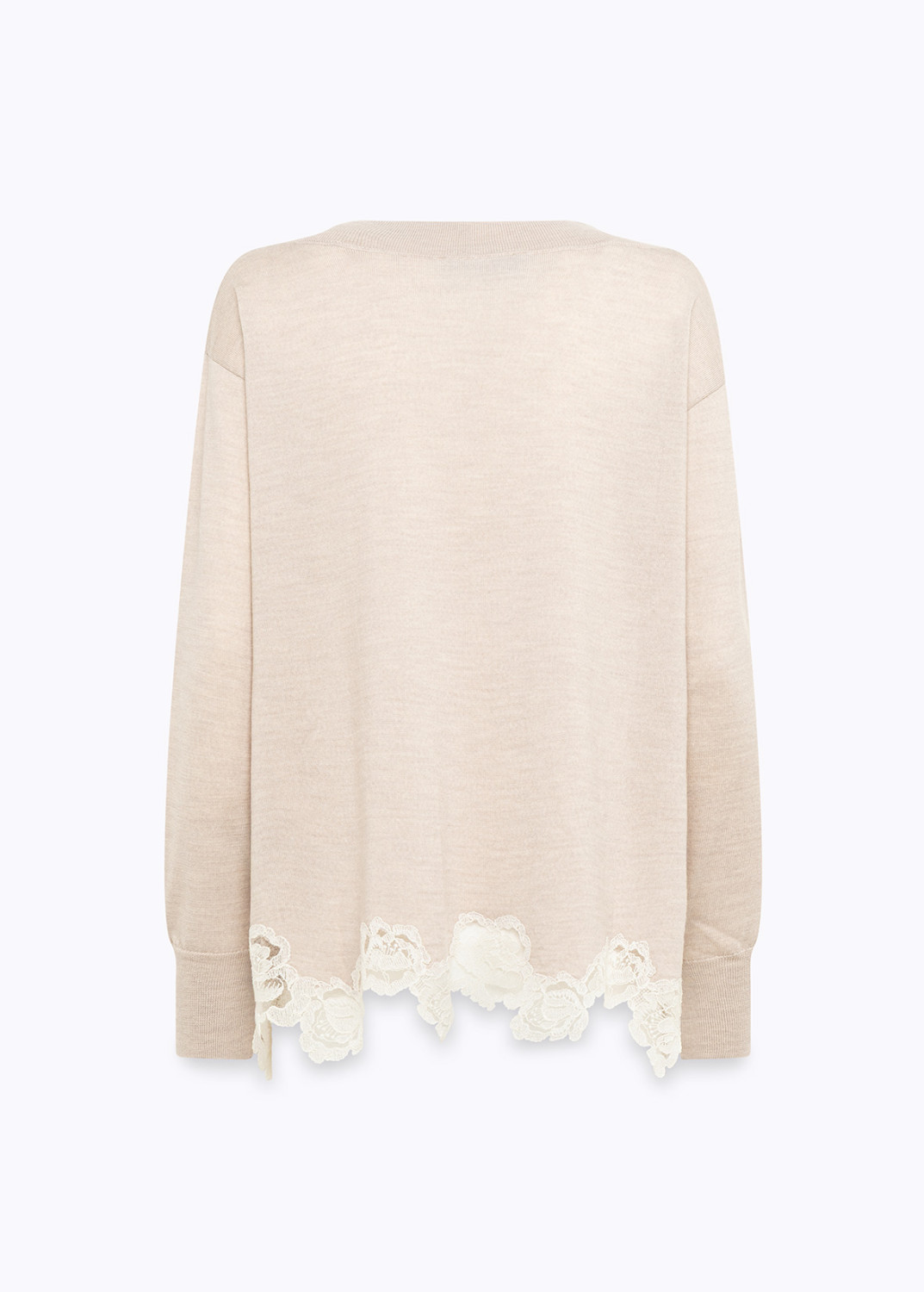 BLUGIRL: MAGLIA IN LANA CON PIZZO